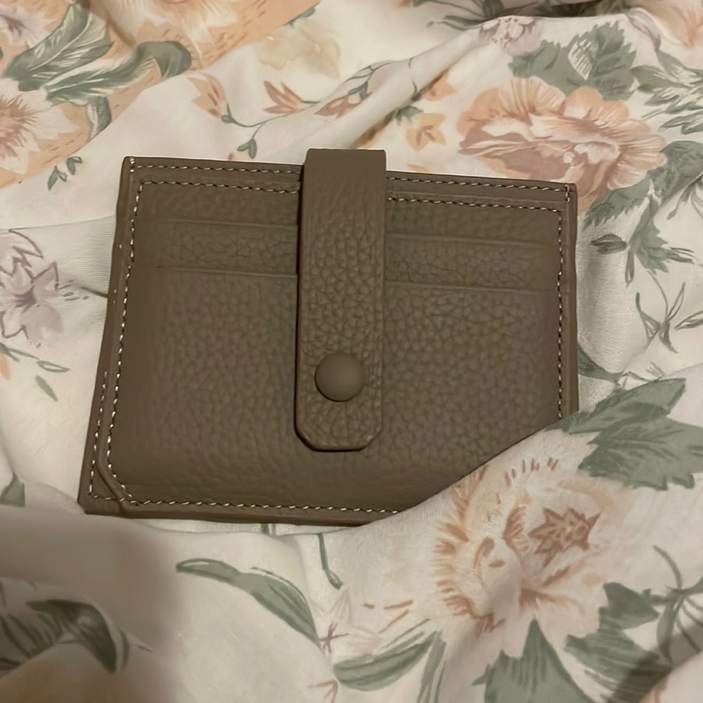 Beige Wallet Card Holder